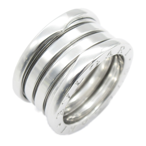 BVLGARI B-zero 1 Ring 4 band 18KWG White Gold Used unisex US size 5.2 #50