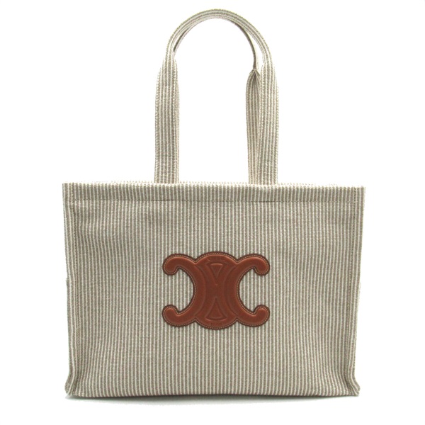 CELINE Cabas Tote shoulder Bag 196762FEE02BG canvas Beige