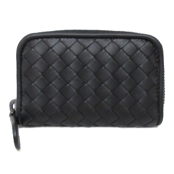 BOTTEGA VENETA Intrecciato coin purse wallet 114075V001N1000 leather Black NEW