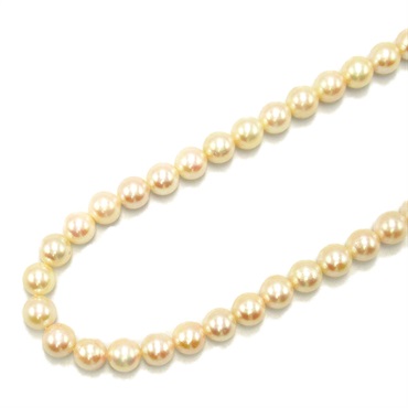 JEWELRY Pearl Necklace SV Silver 925 White Used