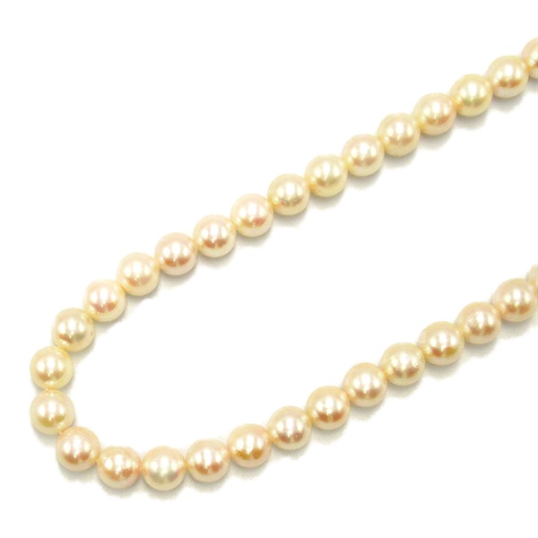 JEWELRY Pearl Necklace SV Silver 925 White Used