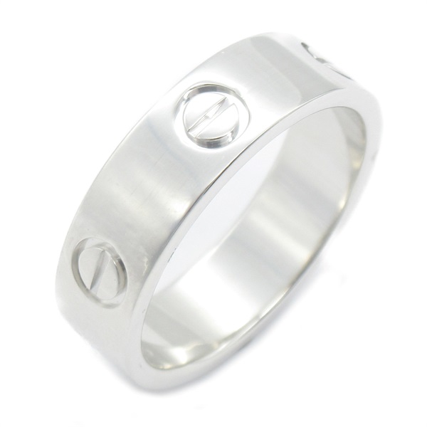 CARTIER love ring #7.5 US size K18 White Gold Used