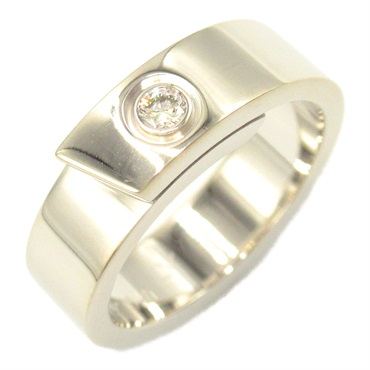 CARTIER anniversary Diamond Ring 18KWG White Gold Used women US size 5.5 #51
