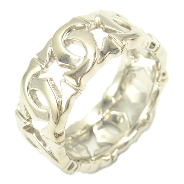 CARTIER Entrelaces Ring 18KWG White Gold Used women US size 6 #52