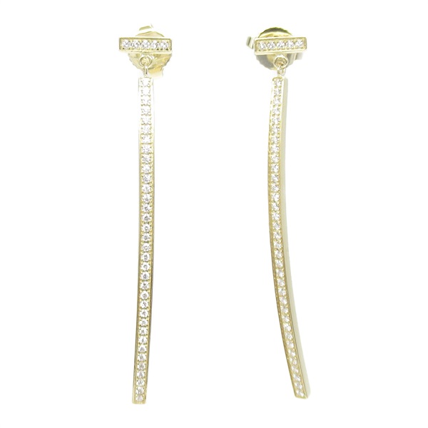 TIFFANY＆CO T-wire bar diamond Pierced earrings 18KYG Yellow Gold Used women