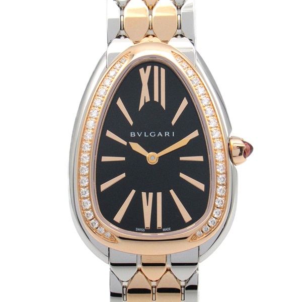 BVLGARI Serpenti Seduttori Wrist Watch 103450 Quartz 18KPG SS Used Women