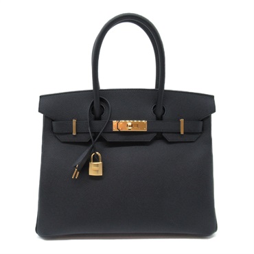 HERMES Birkin 30 Hand bag B Epsom leather Black GHW Used