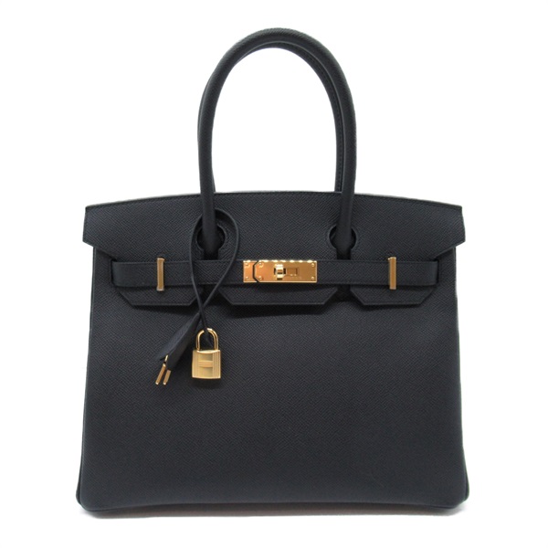 HERMES Birkin 30 Hand bag B Epsom leather Black GHW Used