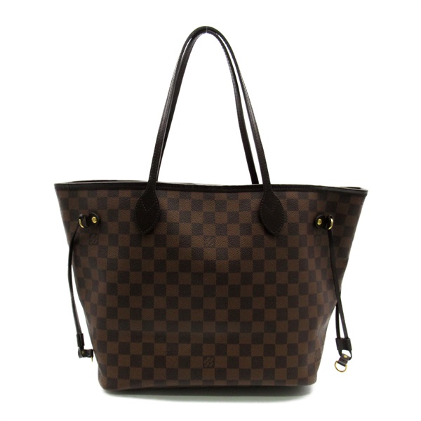 LOUIS VUITTON Neverfull MM Shoulder tote bag N41358 Damier Ebene Used