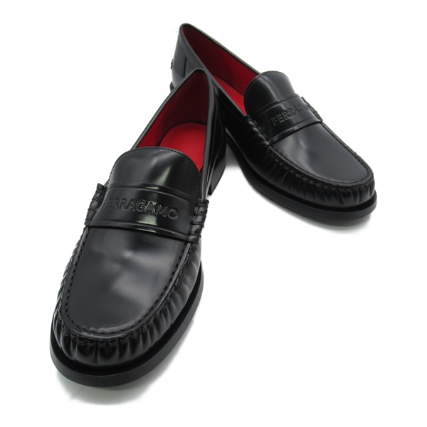 Salvatore Ferragamo loafers shoes #8 01F8667639891C8 leather Red nero