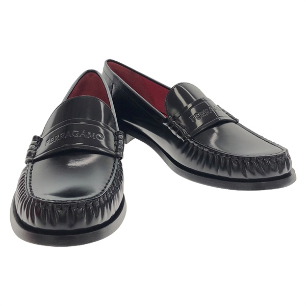 Salvatore Ferragamo loafers Shoes 01F866 7639891C9.5 leather Black NEW #9 1/2