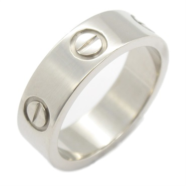 CARTIER love ring #5.5 US size K18 White Gold Used