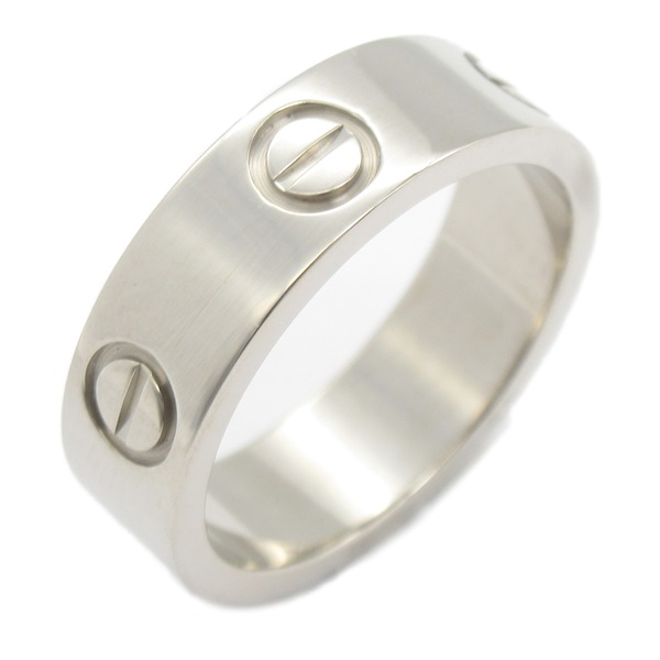 CARTIER love ring #5.5 US size K18 White Gold Used