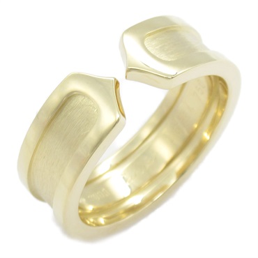 CARTIER C2 Ring K18 Yellow Gold Used #52