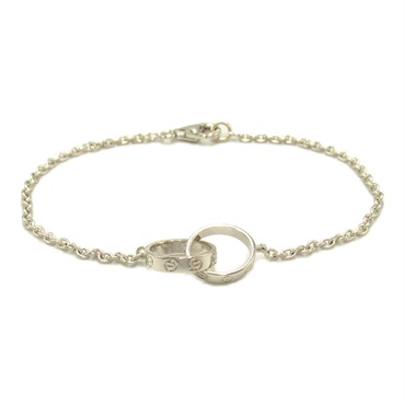 CARTIER Baby love Bracelet 18KWG White Gold Used Women