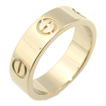 CARTIER love ring #5.75 US size K18 White Gold Used