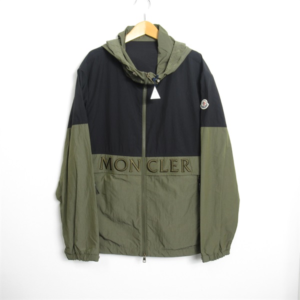 MONCLER Jacket Blouson #2 1A000885973399T2 Nylon Black Green NEW men