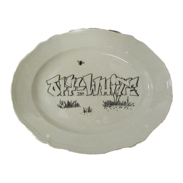 OFF-WHITE Plate dish OHZL053G21POR0010110 ceramics pottery porcelain NEW