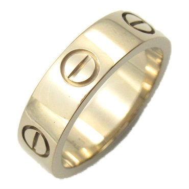 CARTIER Love Ring 18KWG White Gold Used women US size 5.7 #51