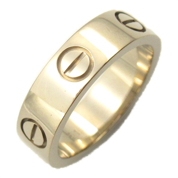 CARTIER Love Ring 18KWG White Gold Used women US size 5.7 #51