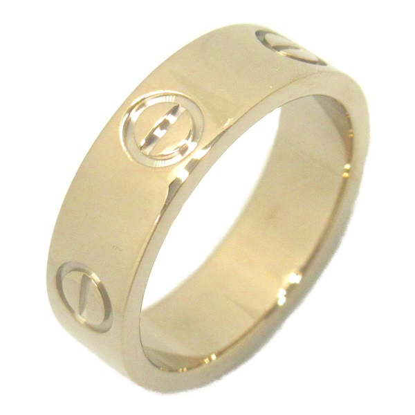 CARTIER love Ring K18 WG White Gold Used #51