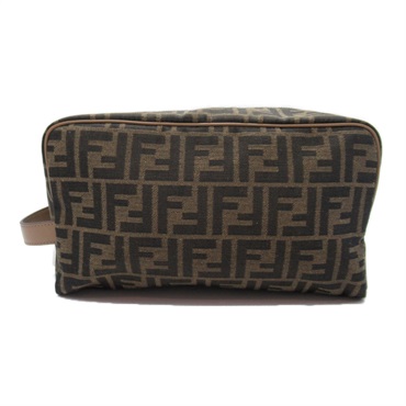 FENDI FF jacquard pouch purse 7N0141ALWKF1HRM fabric Brown zucca