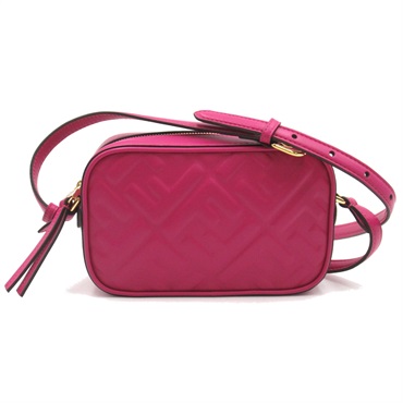 FENDI Camera Mini Shoulder crossbody Bag 8BS077ANWTF1MQA leather Pink