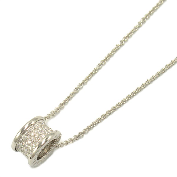 BVLGARI B-zero 1 Pave Diamond Necklace pendant 18KWG White Gold Used women