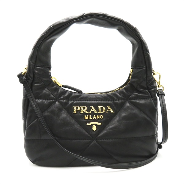 PRADA 2way Shoulder crossbody Bag 1BA3842DF0F0002 leather Black