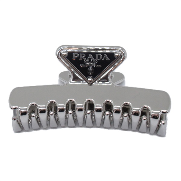 PRADA 三角バレッタ　スワロフスキー PRADA 三角バレッタ スワロフスキー 極美品】 PRADA プラダ
