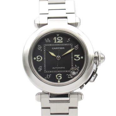 CARTIER Pasha C Wrist Watch W31043M7 Mechanical Auto Stainless Steel Used unisex