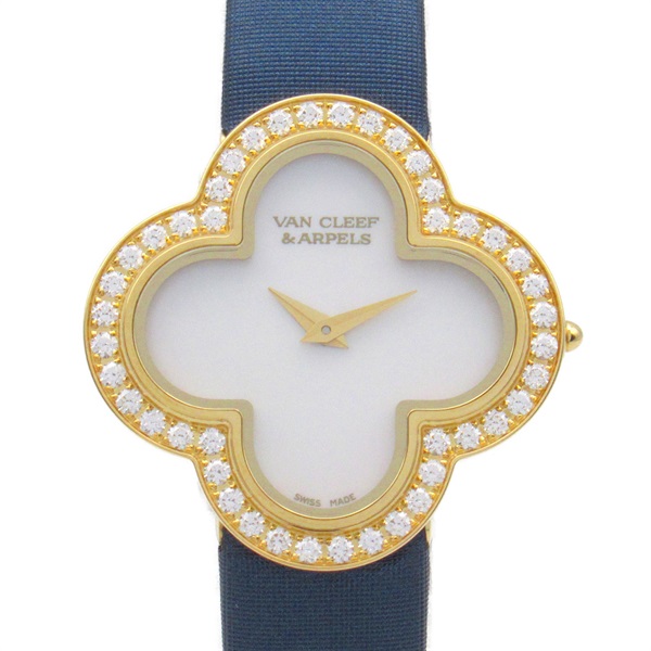 Van Cleef & Arpels Alhambra diamond Watch VCARM95900 Quartz K18 Leather Women