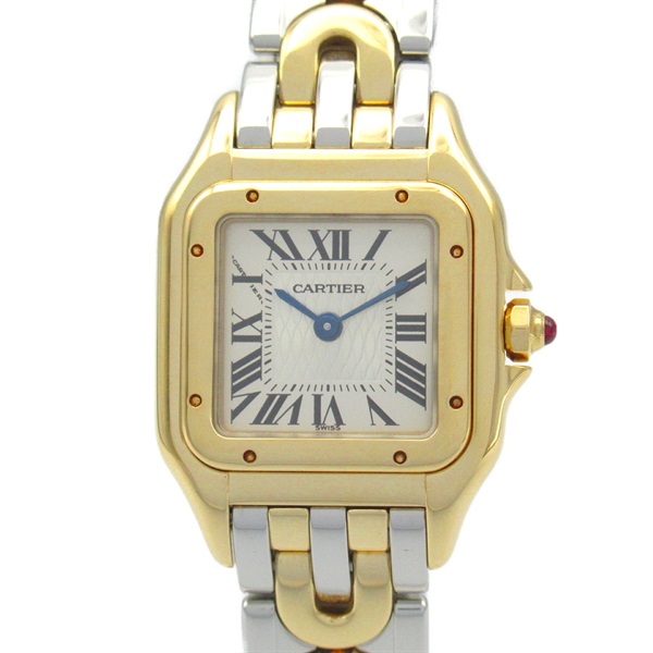 CARTIER PANTHERE Art Deco 150th Anniversary Wrist Watch W25046S1 Quartz K18YG SS