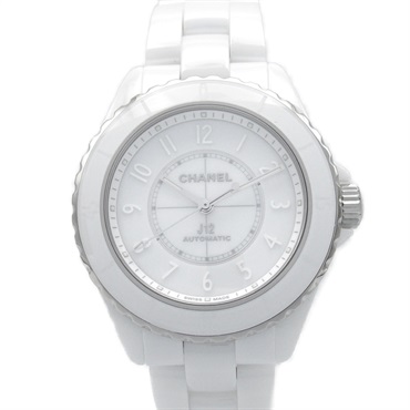 CHANEL J12 Phantom Wrist Watch H6186 Automatic ceramic Used Women white CC Coco