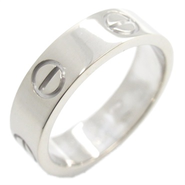 CARTIER Love Ring 18KWG White Gold Used unisex US size 7.25 #55