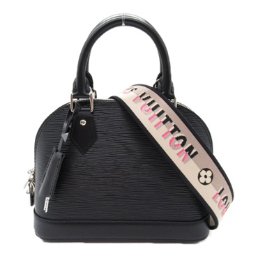 LOUIS VUITTON Alma BB Shoulder Bag M59217 Epi leather Black Used Women 2way LV