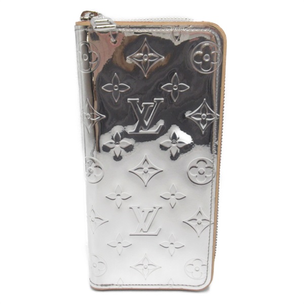 LOUIS VUITTON Zippy wallet Vertical wallet M80808 Monogram canvas Silver Used LV