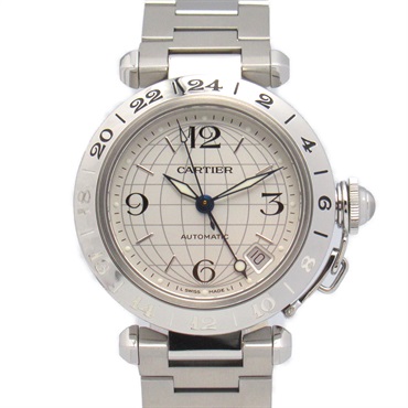CARTIER Pasha C Meridian Wrist Watch W31078M7 Auto Stainless Steel Used unisex