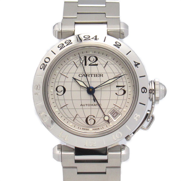 CARTIER Pasha C Meridian Wrist Watch W31078M7 Auto Stainless Steel Used unisex