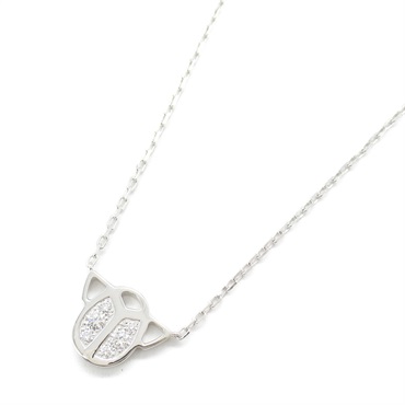 CARTIER Scarab 6P Diamond Necklace Pendant 18KWG White Gold Used women