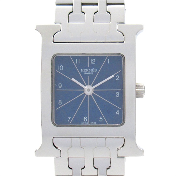 HERMES H Watches HH1.210 Quartz Stainless Steel Used Women blue