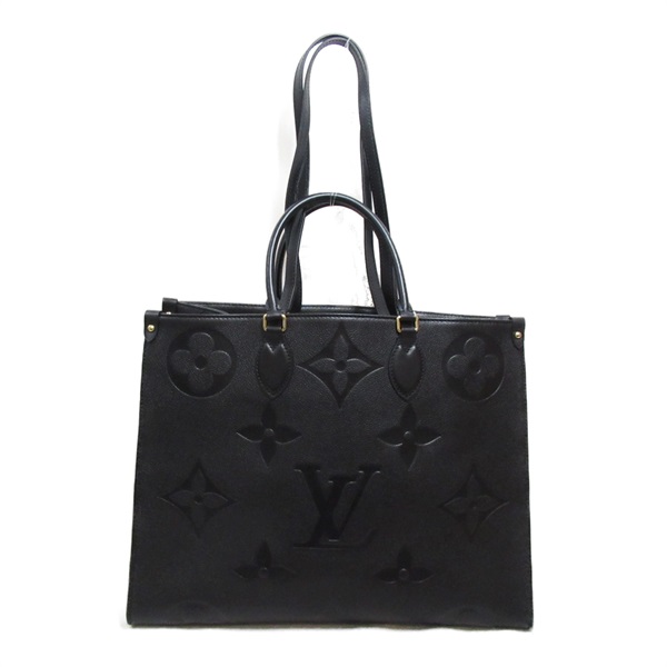 LOUIS VUITTON On the Go GM Tote Bag 2way M44925 Monogram leather Black Used LV