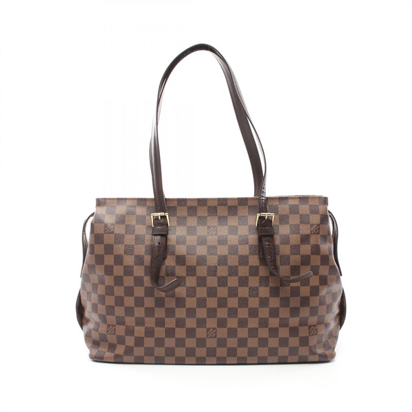 LOUIS VUITTON Chelsea Tote Bag N51119 Damier canvas Brown Ebene Used Women LV