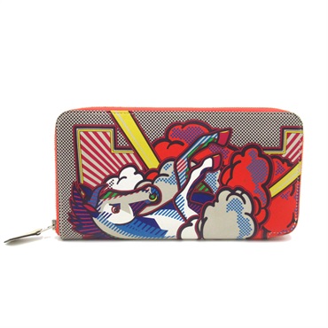 HERMES Azap Long Pegasus Pop wallet swift leather Mulch color Used unisex X SHW