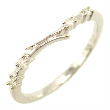 JEWELRY Diamond Ring 18KWG White Gold Used women US size 6