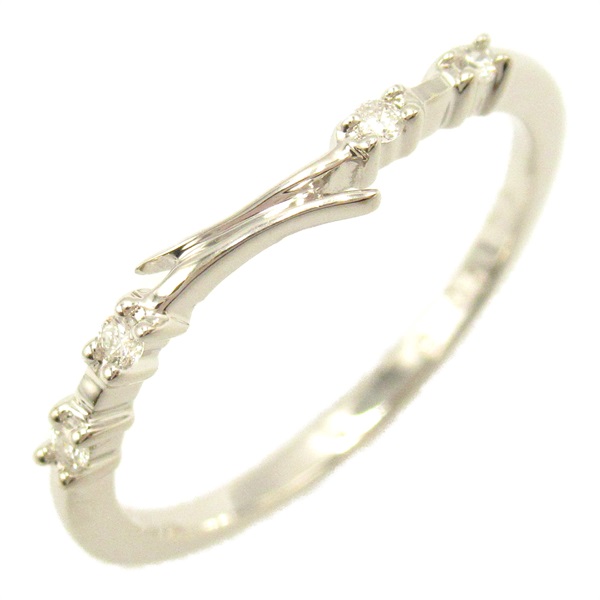 JEWELRY Diamond Ring 18KWG White Gold Used women US size 6