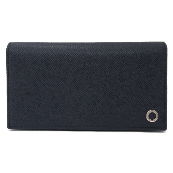 BVLGARI Bifold long wallet 283811 Calfskin Denim sapphire blue NEW unisex