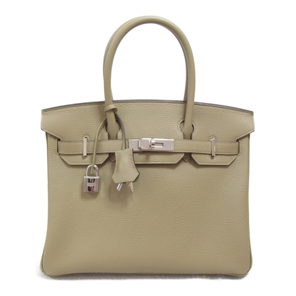 HERMES Birkin 30 hand bag B Togo leather Beige Marfa SGW Used