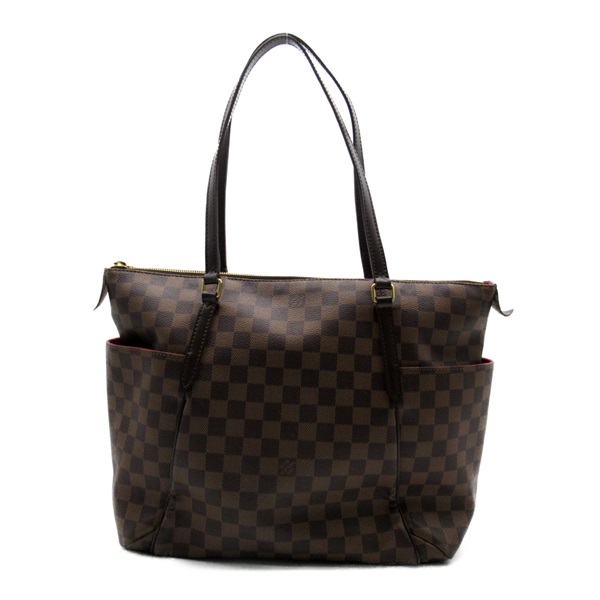 LOUIS VUITTON Totally MM Shoulder Bag Tote N41281 Damier canvas Brown Used Women