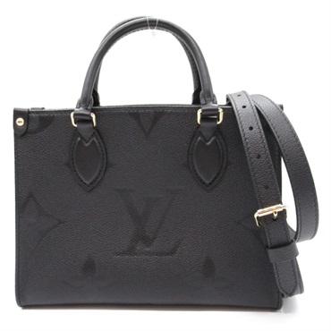 LOUIS VUITTON On The Go PM 2way Shoulder Bag M45653 Monogram leather Black used